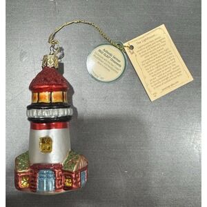 Inge-Glas 4" The Lighthouse Guiding Star 10056S024 German Glass Ornament NEW